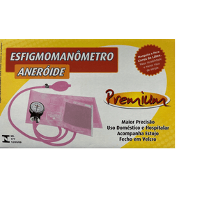 APARELHO DE PRESSAO VELCRO ROSA - PREMIUM